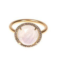 Gorgeous Rainbow Moonstone New Fashion 925 Sterling Silver Engagement Ring Rings for Women Jewellery
