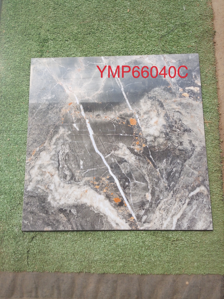 YMP66040C | Luxury Marble-Effect Porcelain Tile | 60x60 cm