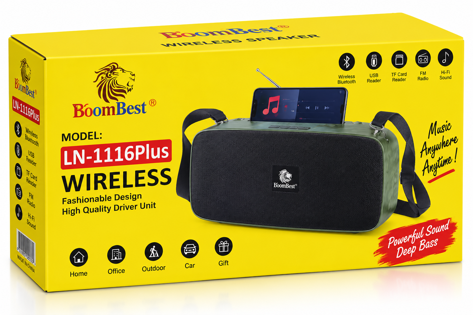 Enceinte sans fil BoomBest LN-1116Plus