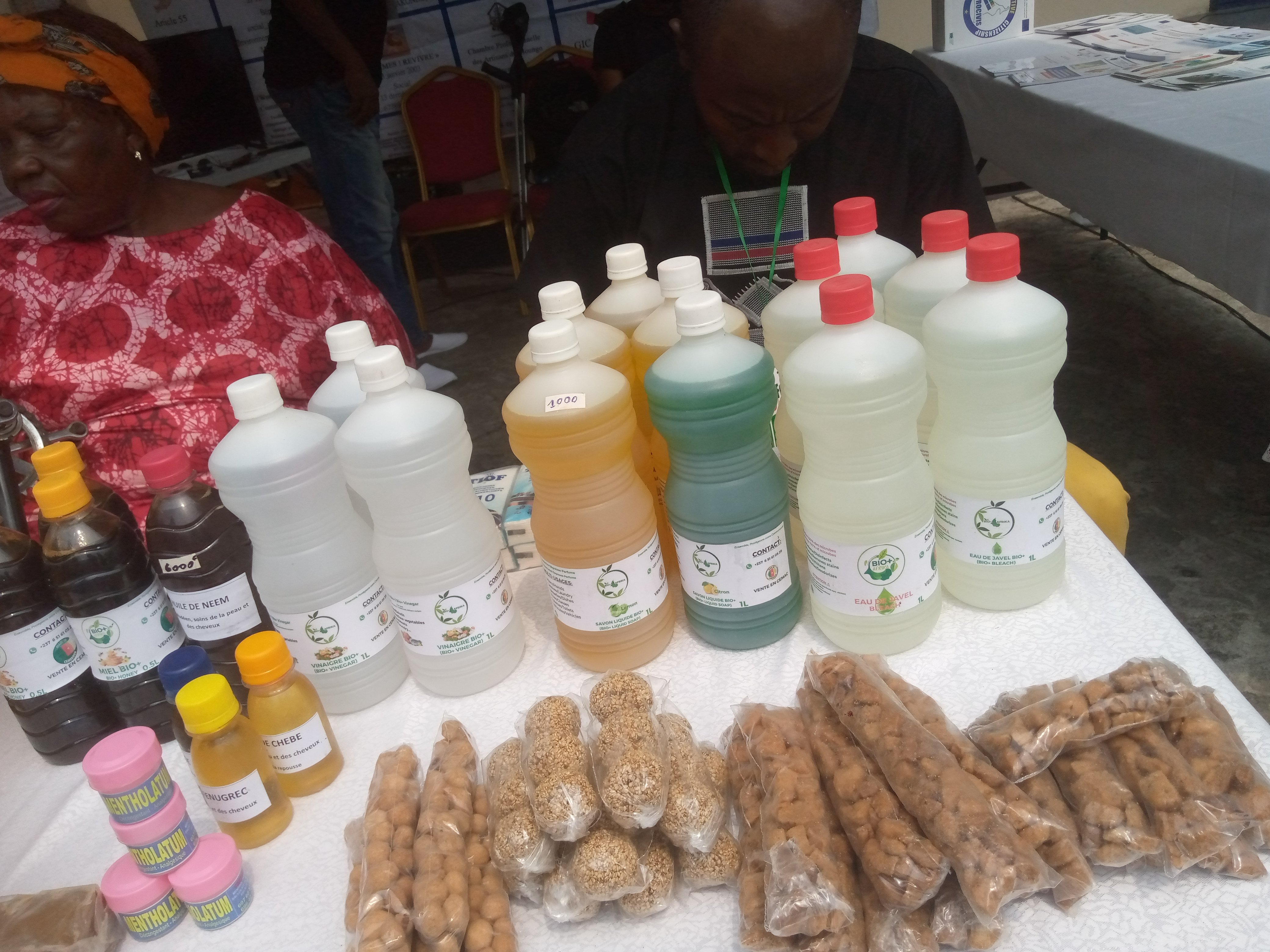 WONJE SARL:Eau de javel,Savon en poudre, Savon liquide,et amidon de manioc
