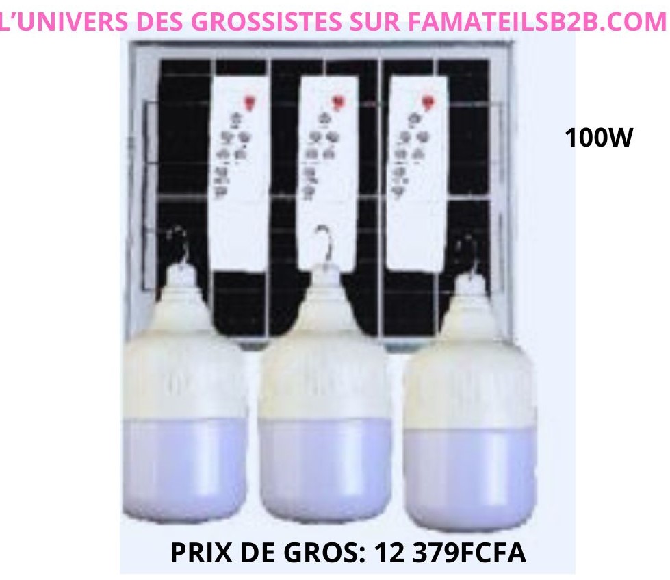 Ampoule solaire (Comprend un panneau solaire et télécommande)