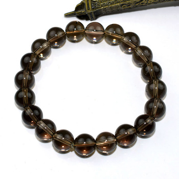 Well Looking Round Shape Smoky Quartz Beaded Bracelet, Online Silver Jewelry, Indian Silver Jewelry