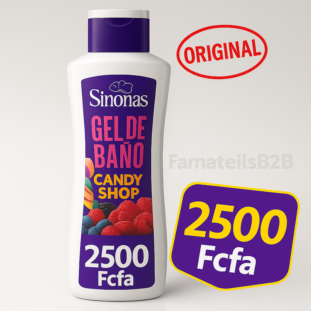 Sinoas Dermo Gel de Bain Carotte (750 ml) Carton de 12 bouteilles 