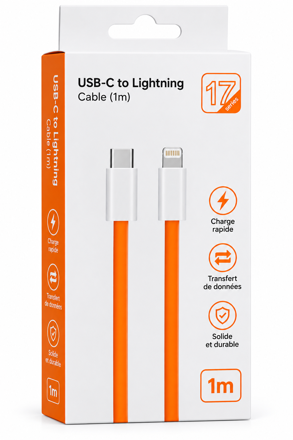 Câble iphone USB-C vers Lightning (1 m)
