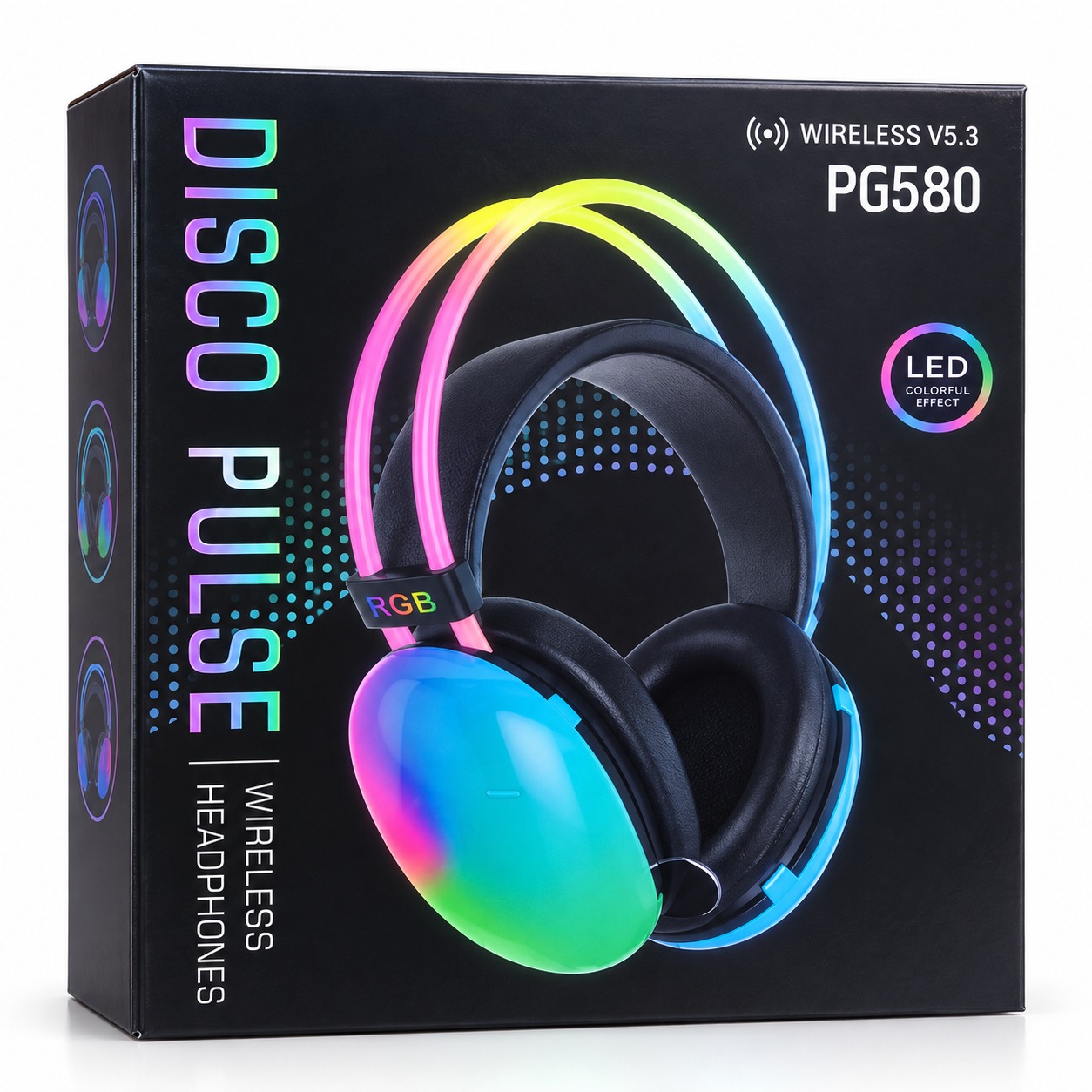 PG580 Disco Pulse – Casque Gaming RGB