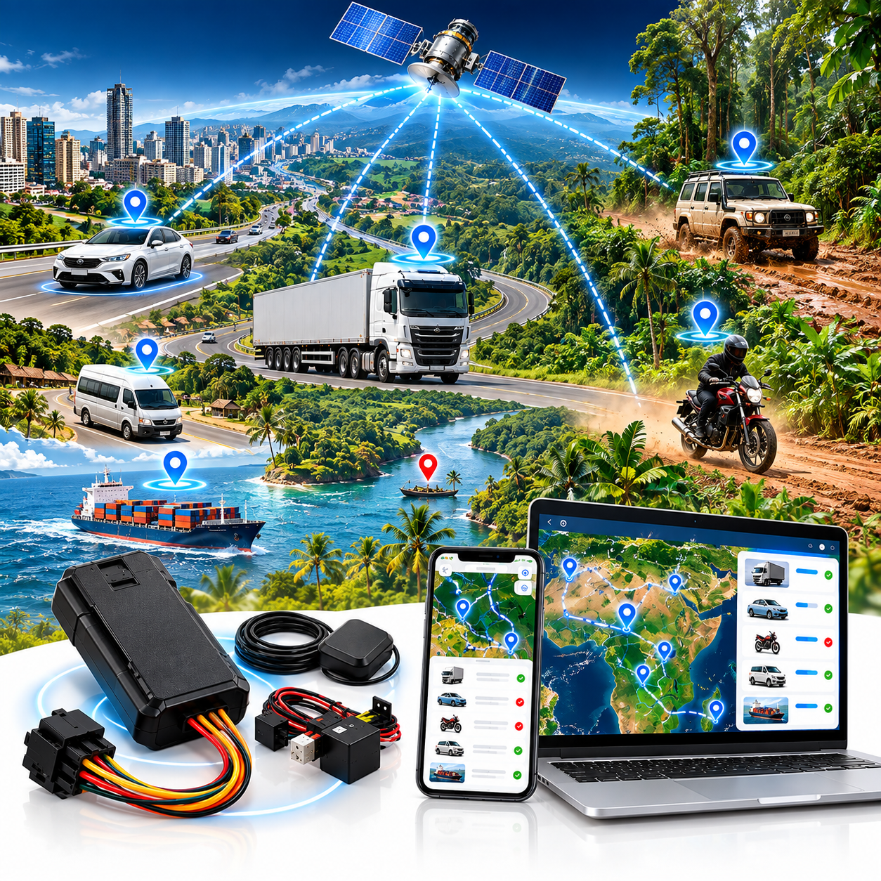 GPS Tracker GT06 – Kit complet