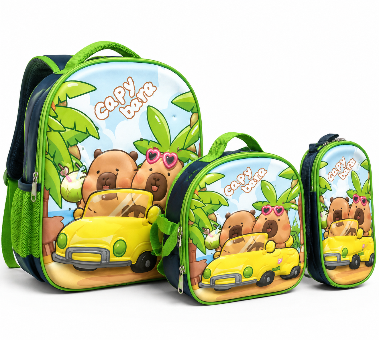 PACK SAC À DOS + PORTE-GAMELLE + SACOCHE – CAPY BARA