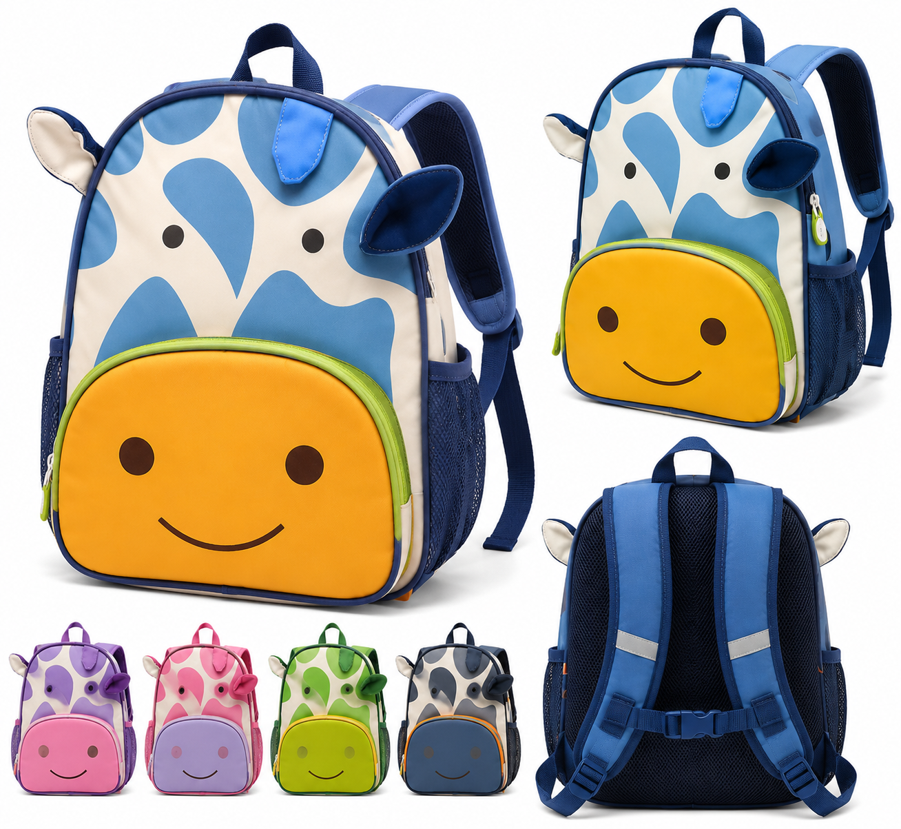 SAC À DOS ENFANT GIRAFE SOURIRE – UN STYLE UNIQUE POUR UNE RENTRÉE COLORÉE !