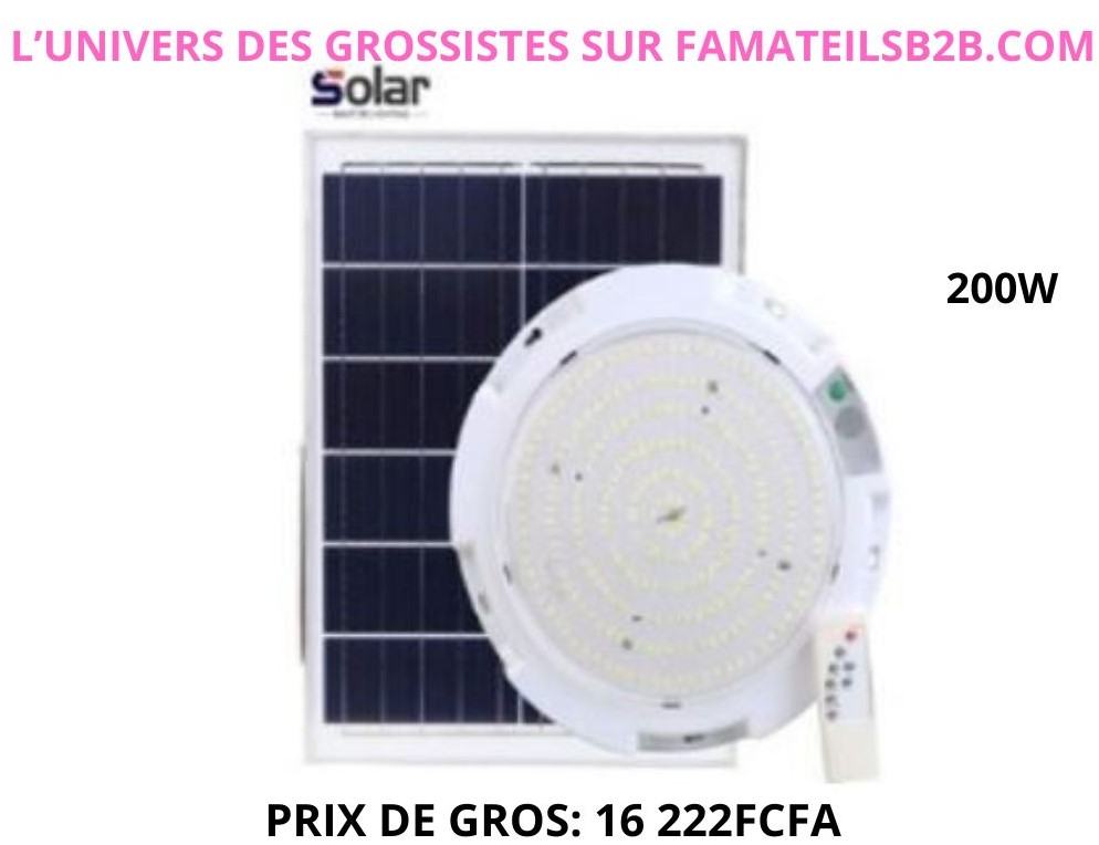 Plafonnier solaire