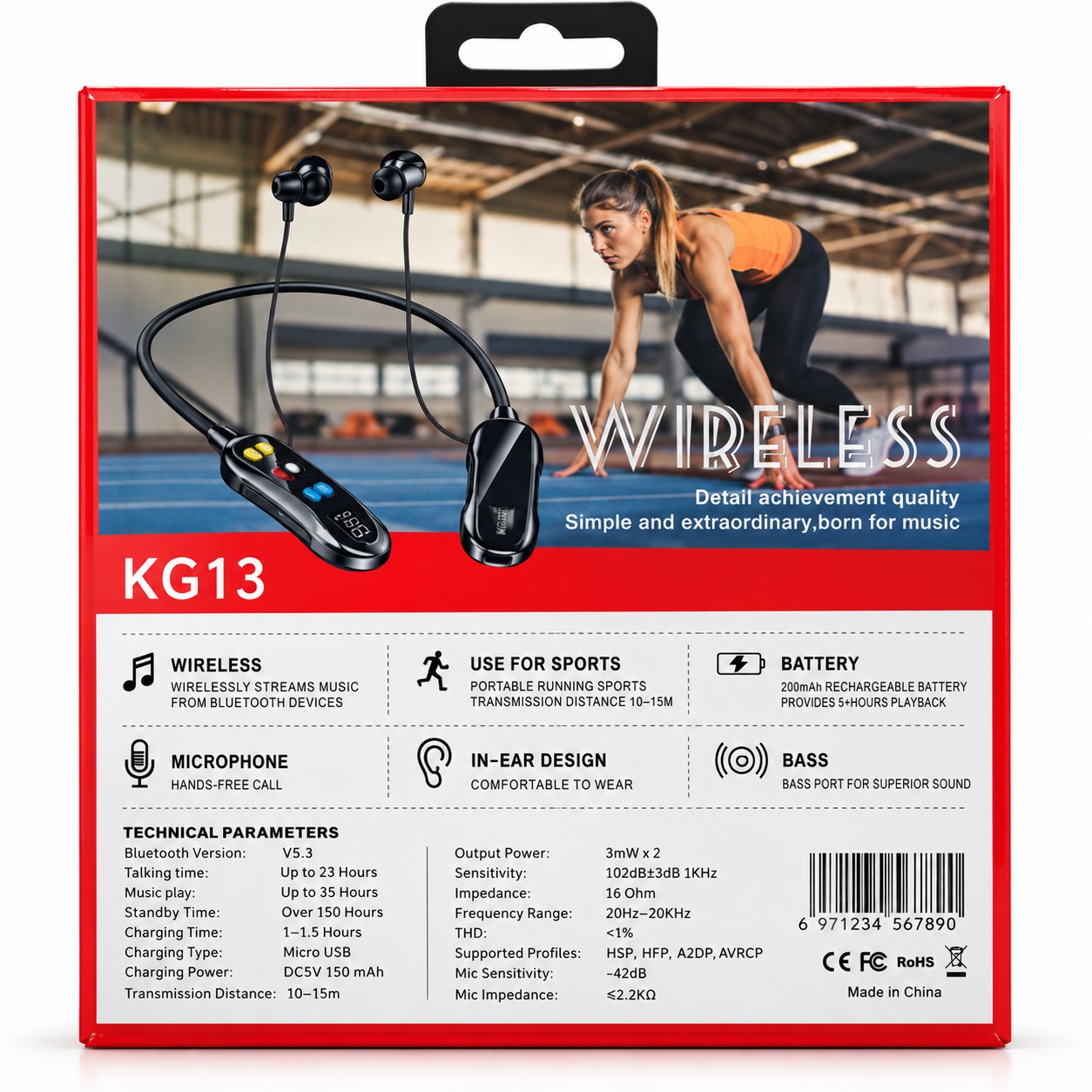 KG13 – Écouteurs sans fil Sport