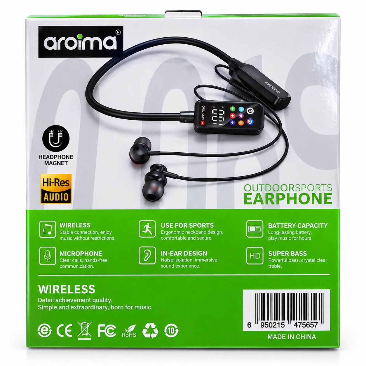 Écouteurs Bluetooth Aroima – Outdoor Sports
