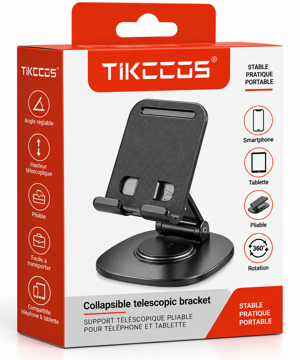 Support téléphone pliable TIKCCOS