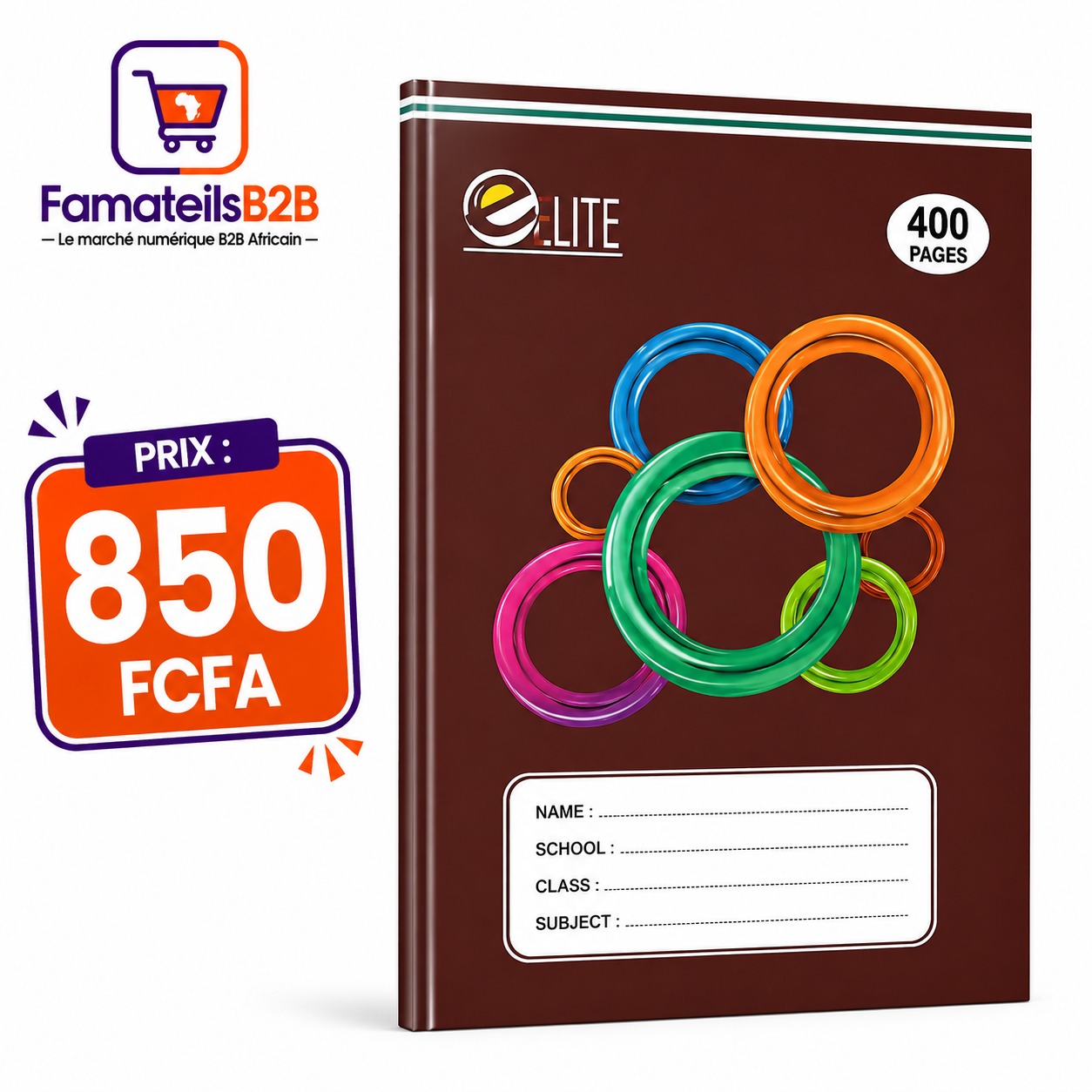 Cahier ELITE – 400 pages