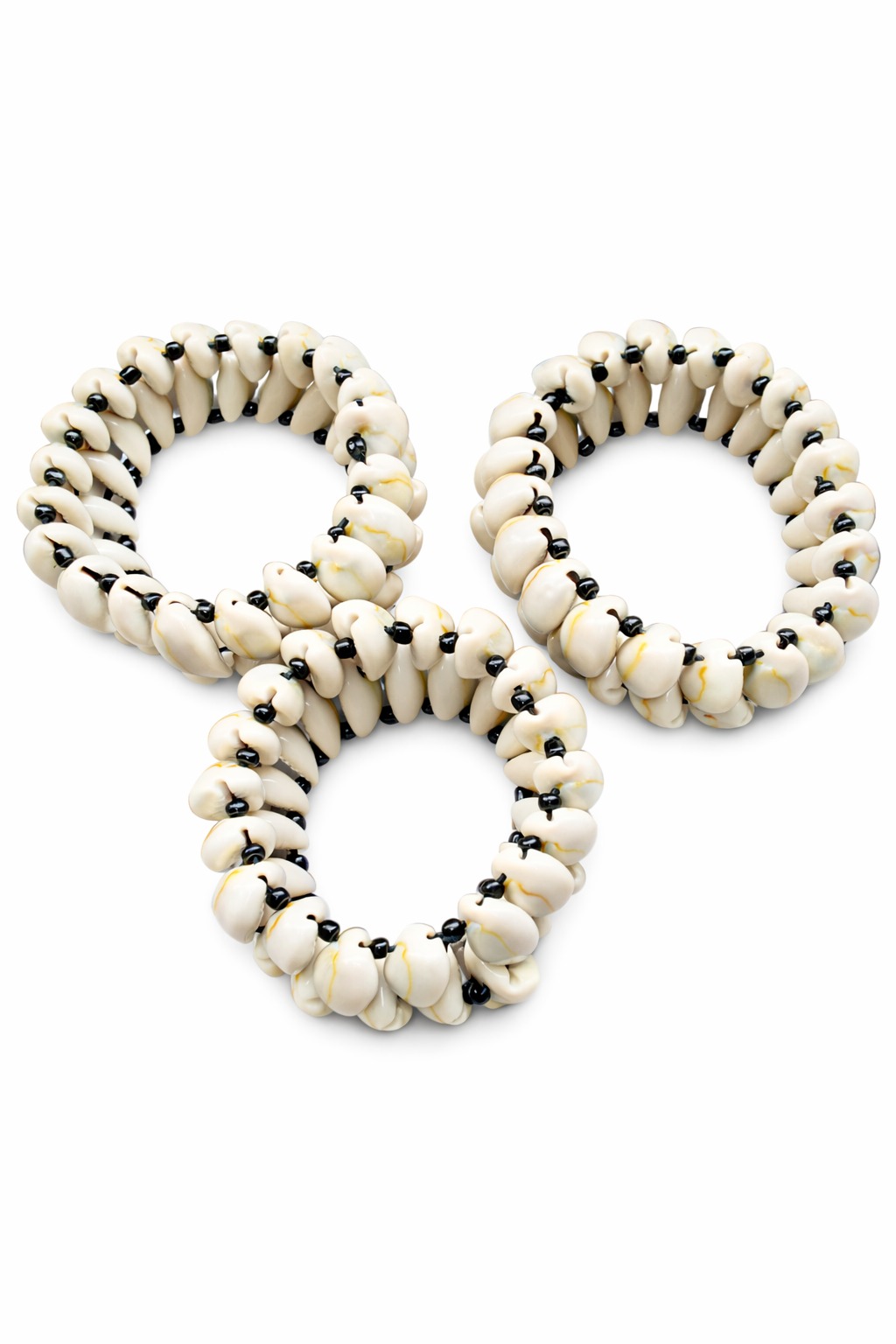 Bracelets en cauris naturels