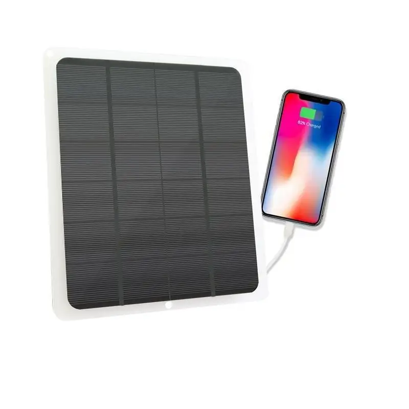 Portable Solar Phone Charger with Solar Panel for Camping, Hiking and Travel