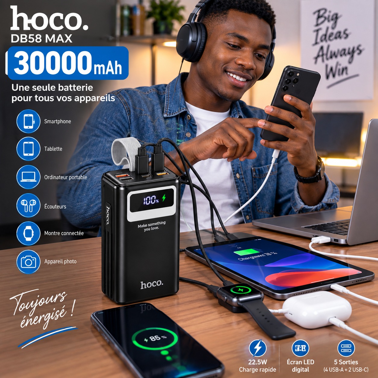 Power Bank HOCO 30 000 mAh