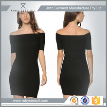 OEM fashion ladies off shoulder short bodycon Dress for women slim fit tight design Alibaba online appearl 2016