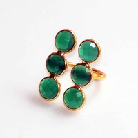green onyx gemstone adjustable