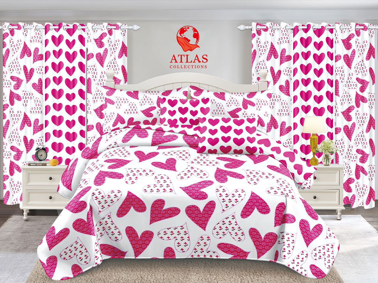 ensemble draps et rideaux