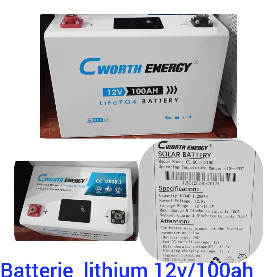 Batterie lithium 12v/100AH