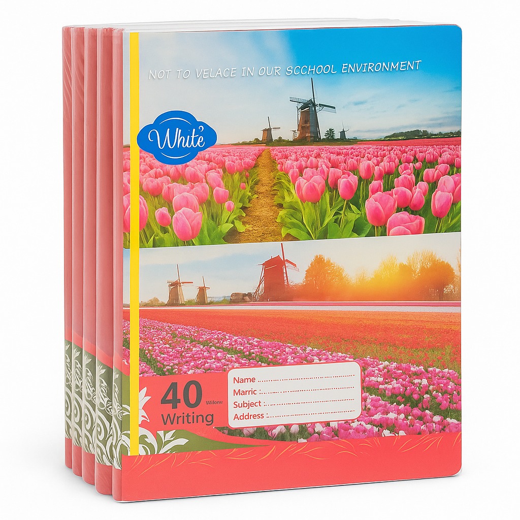 PAQUET Cahier Scolaire White – 40LEAVES