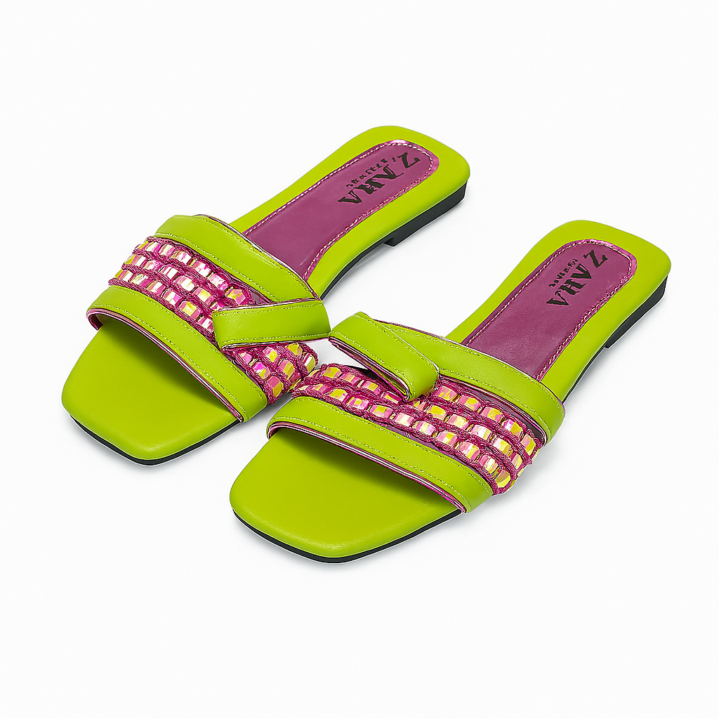 ZARA designer women's slippers – Colorful and bold style