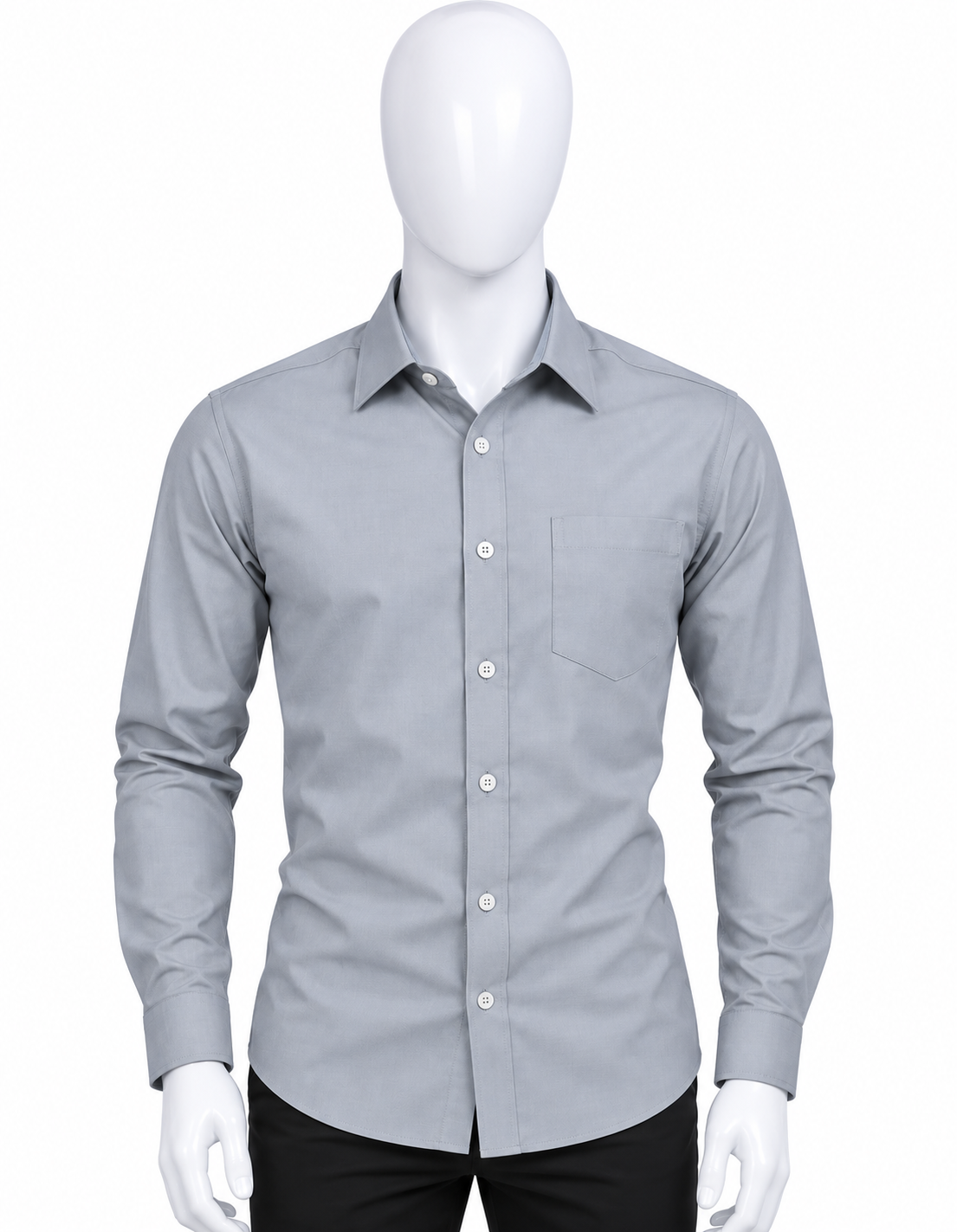 Chemise grise – Élégance sobre et confort quotidien