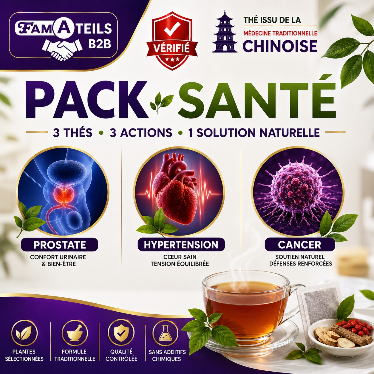 PACK SANTÉ – 3 thés, 3 rituels, 1 démarche naturelle
