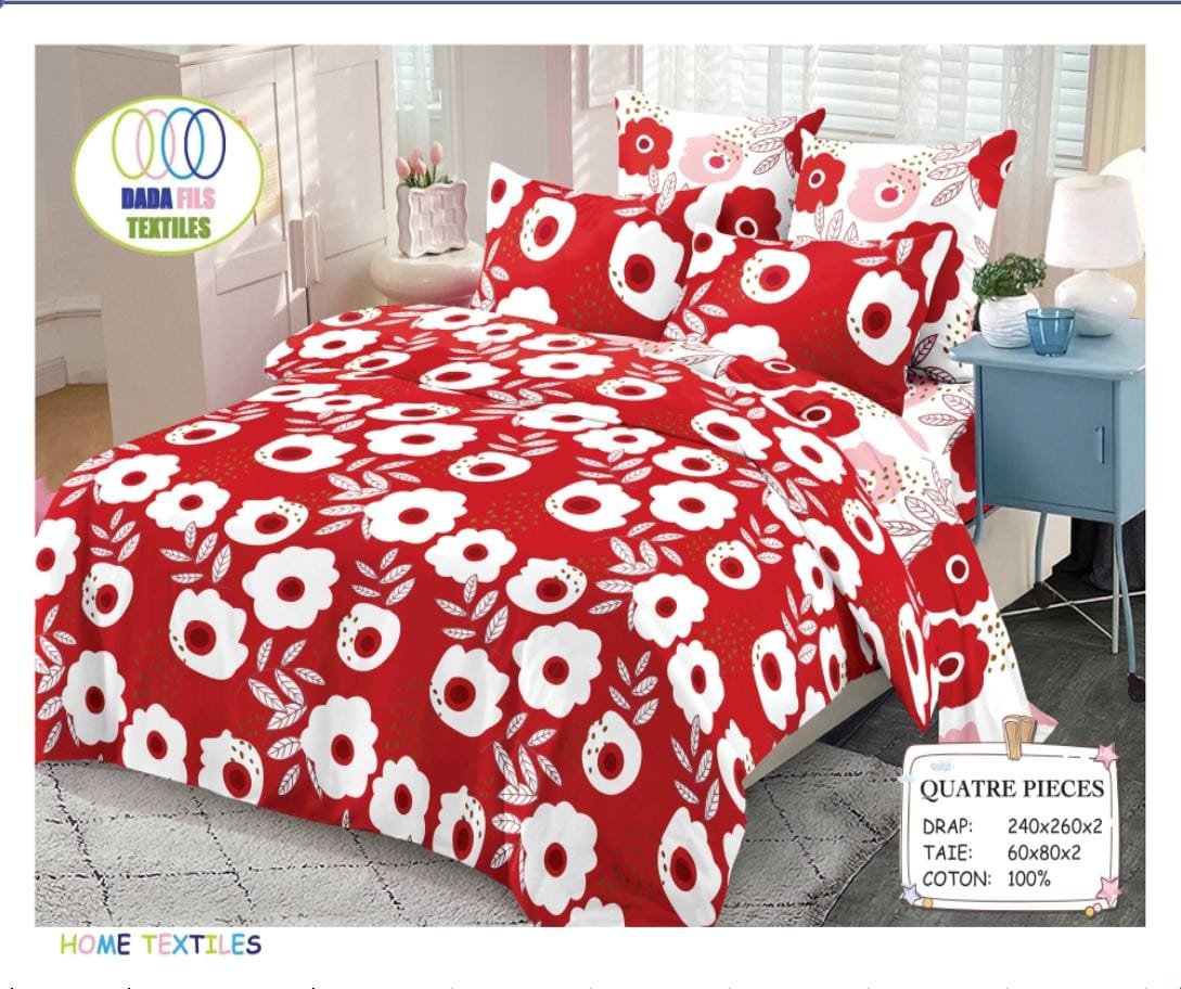 draps avec couette