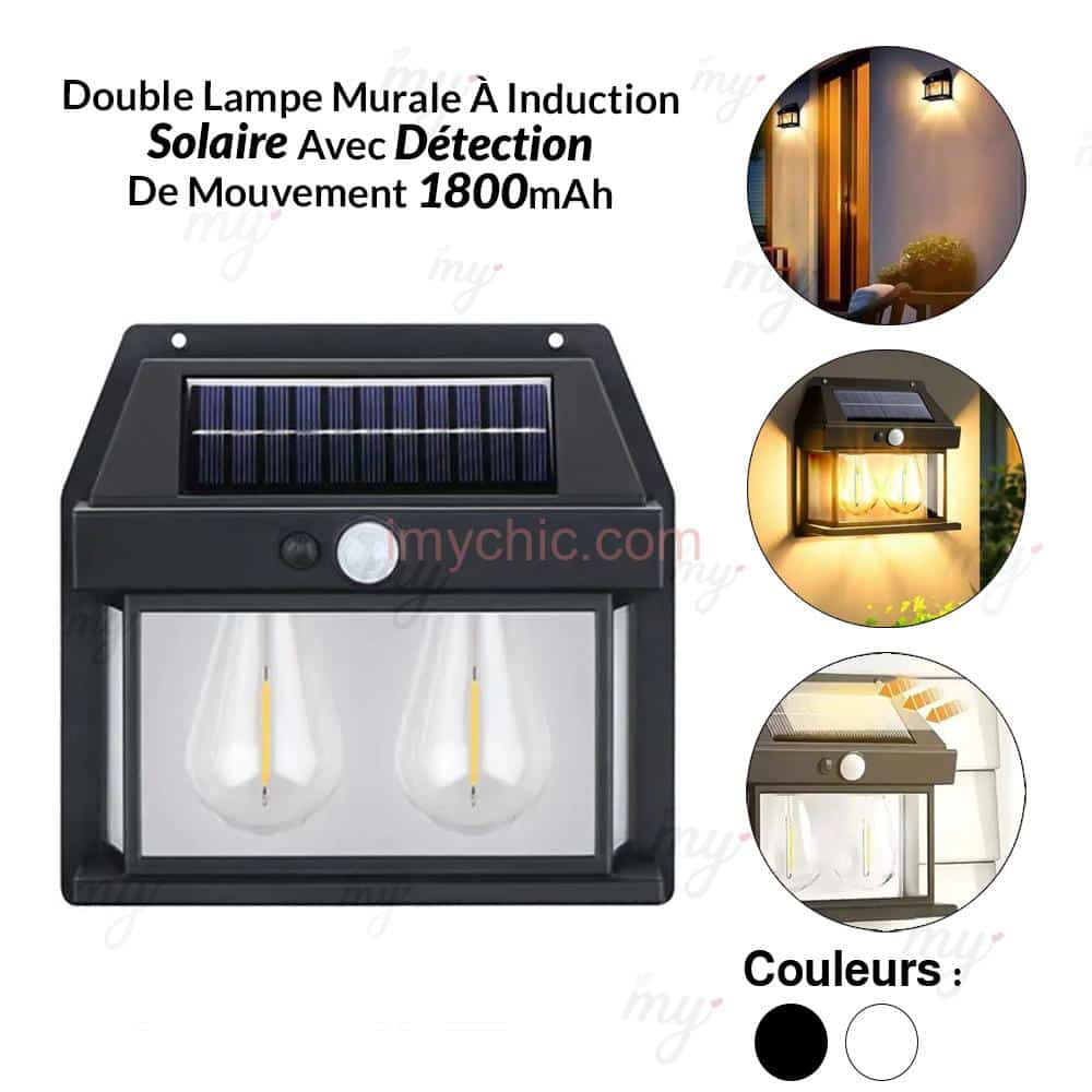 1800mAh Solar Induction Wall Lamp with Motion Detection BK-888-2