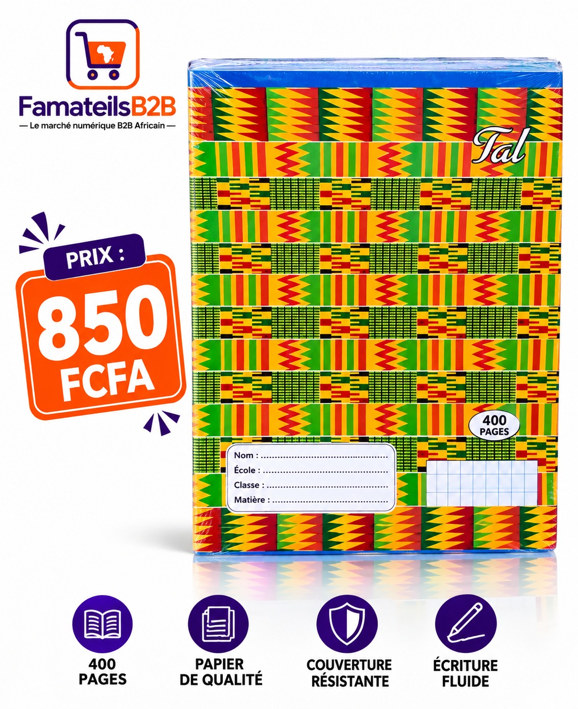 Cahier TAI – 400 pages