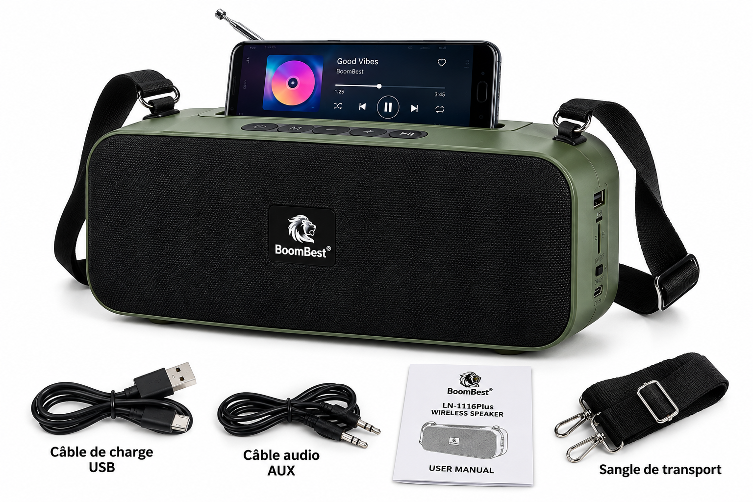 Enceinte sans fil BoomBest LN-1116Plus