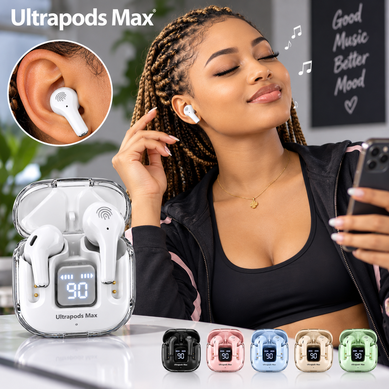 Ultrapods Max – Liberté sans fil et style coloré