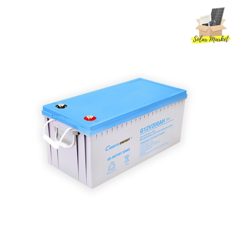 high quality gel solar battery 12V 200ah