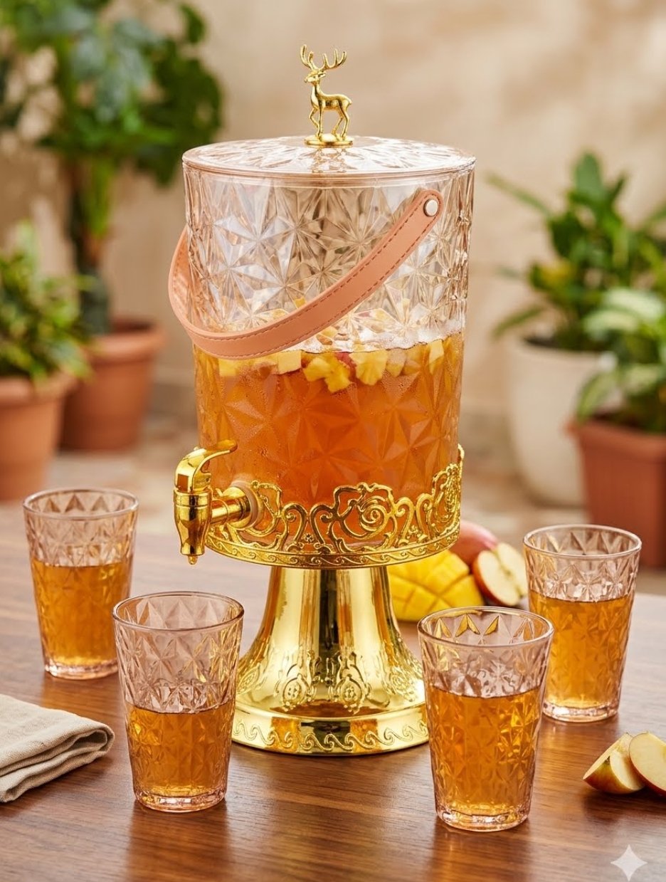 distributeur de jus en plastique
