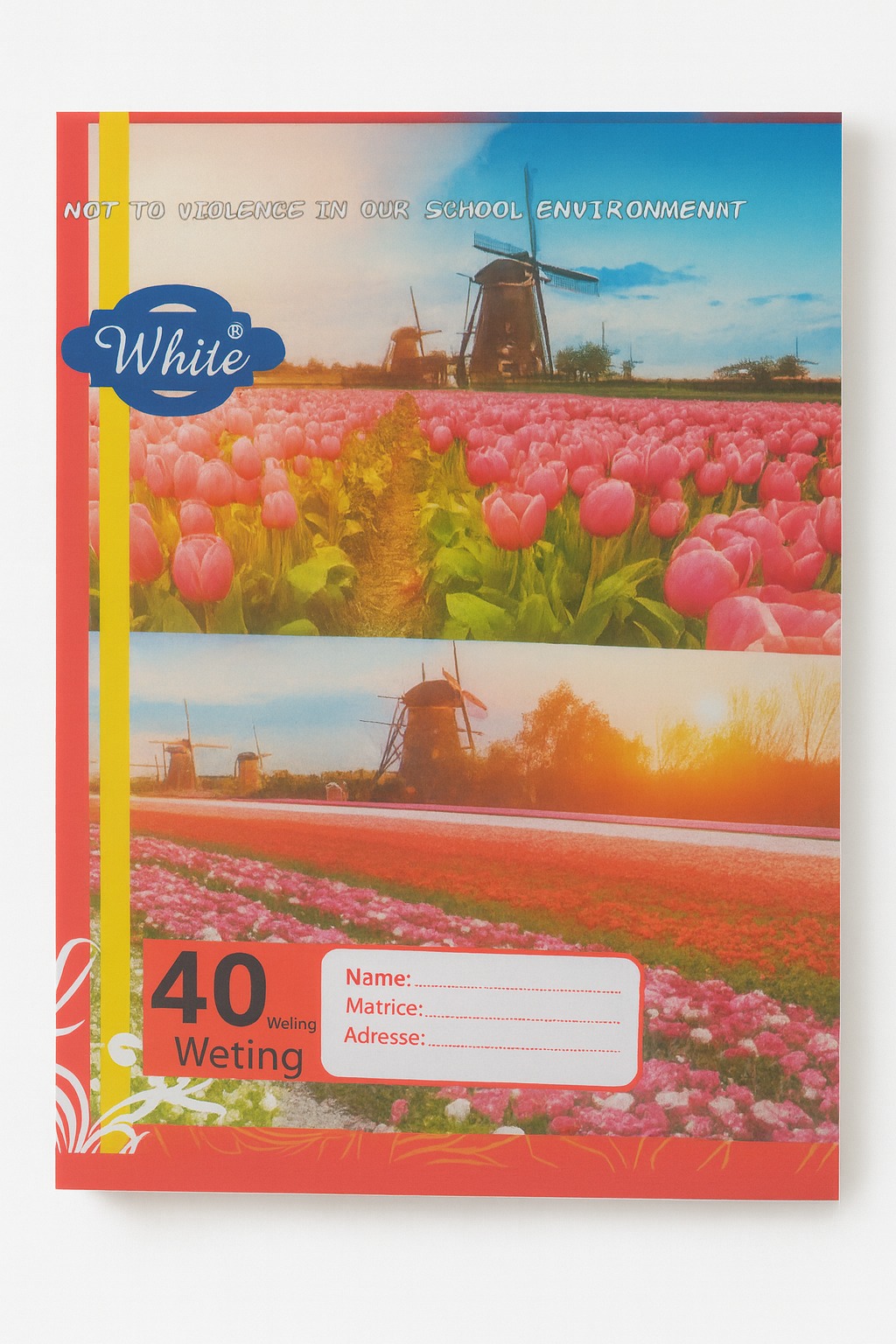 Cahier Scolaire White – 40 LEAVES