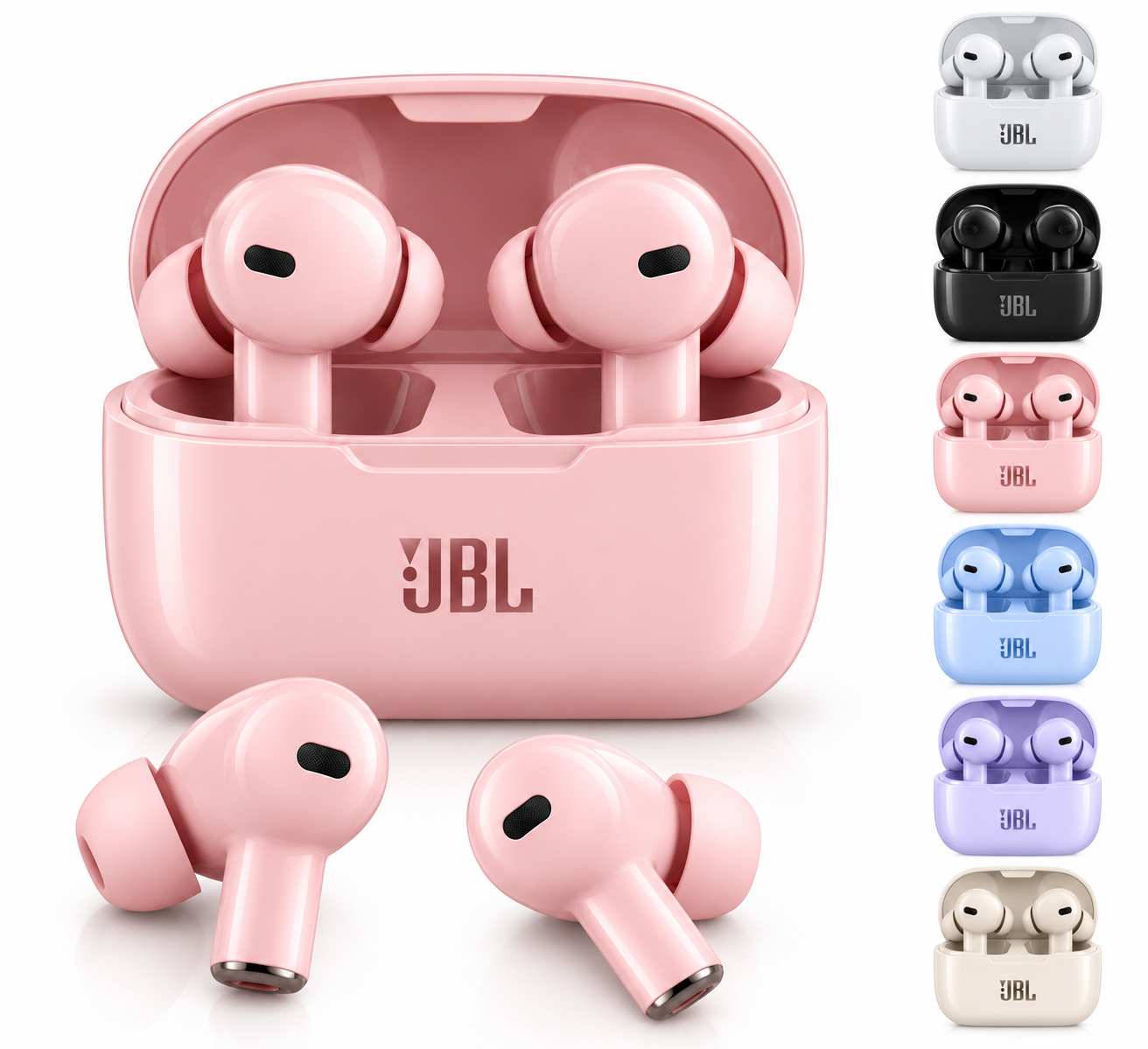 Écouteurs JBL sans fil roses