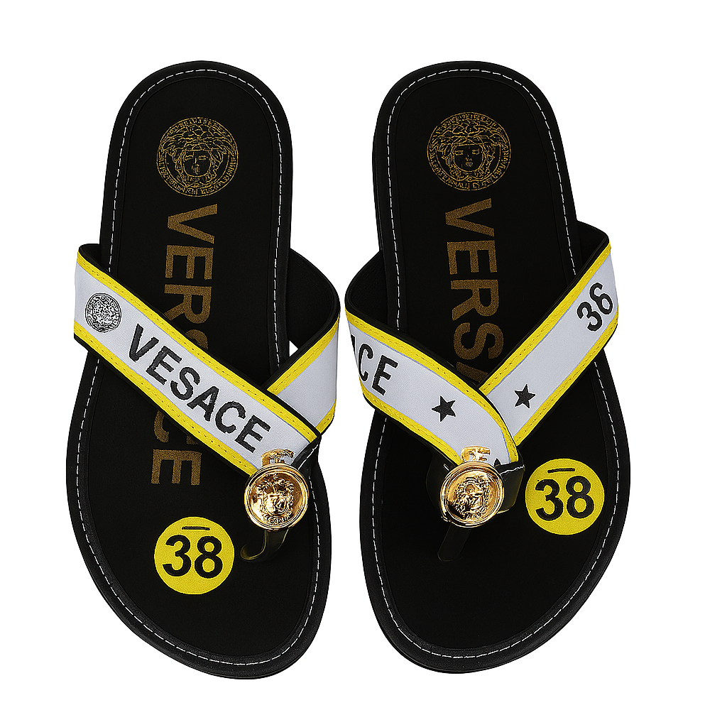 VESACE women's flip-flop babouche – Modern, bold and assertive design