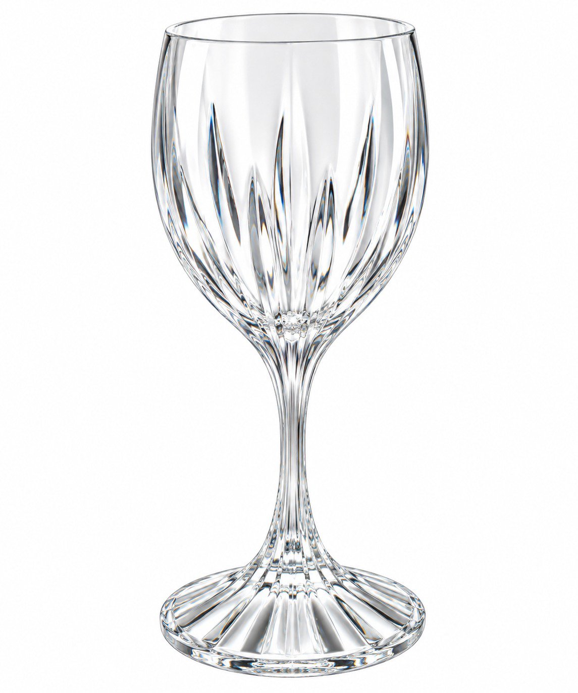 verres cristal en coupe